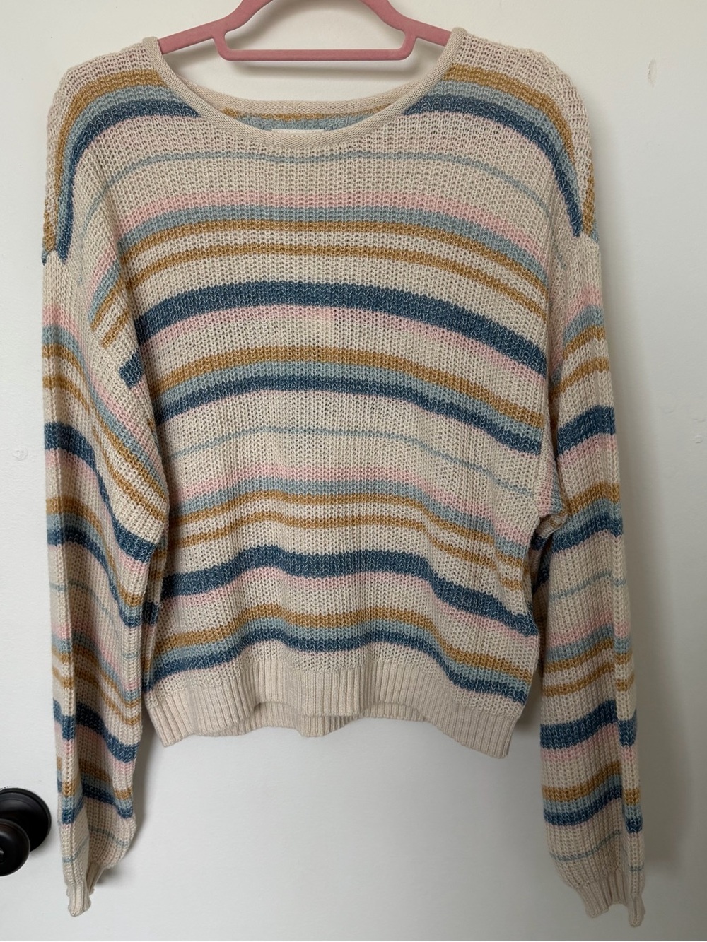 Billabong Striped Knit Sweater Size Large